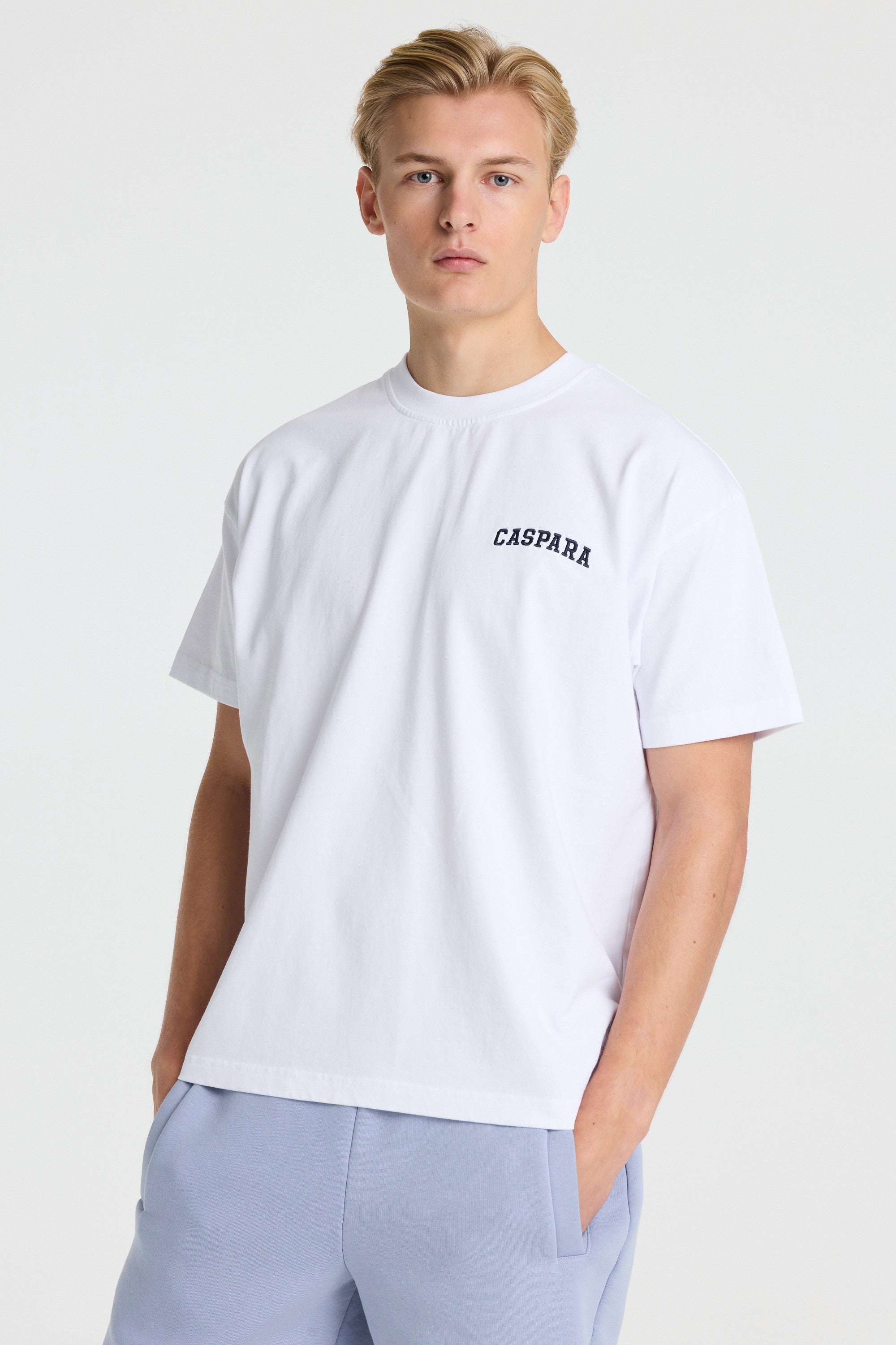 M. All-Star Embroidered Tee - White/Navy